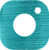 Turquoise Instagram logo with textured background