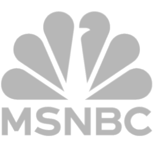 MSNBC logo in grayscale design